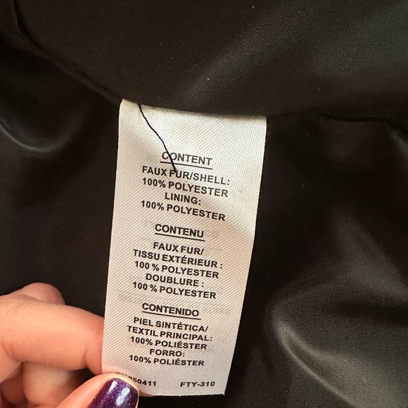 Kendall & Kylie faux fur black jacket - Picture 5 of 7